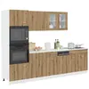 vidaXL Ensemble d'armoires de cuisine 7 pcs chêne artisanal