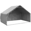 vidaXL Chenil d'extérieur pour chiens housse 3x2x1,9 m acier galvanisé