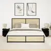 vidaXL Cabinet de chevet 2 pcs Chêne noir 40 x 39 x 48,5 cm