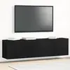 vidaXL Vidaxl Meubles Tv 2 Pièces Chêne Noir 160 X 30 X 41 Cm Bois D'i...