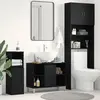 vidaXL Meuble sous-évier Chêne noir 80x33x60 cm Bois d'ingénierie