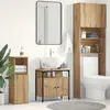 vidaXL Armoire lavabo de salle de bain chêne artisanal 60x30x60 cm