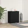 vidaXL Cabinet à chaussures avec étagère Chêne noir 59 x 35 x 70 cm