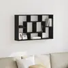 vidaXL Étagère Murale Chêne noir 85 x 16 x 52,5 cm Bois d'ingénierie