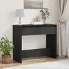 vidaXL Table console chêne noir 89x41x76,5 cm bois d'ingénierie