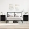 vidaXL Table de nuit 2 pcs Chêne noir 50 x 32 x 60cm Bois d'ingénierie