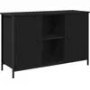 vidaXL Ensemble meuble TV Montage mural Chêne noir 101 x 35 x 65 cm