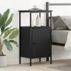 vidaXL Cabinet de chevet Chêne noir 41 x 31 x 80 cm Bois d'ingénierie