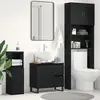 vidaXL Meuble de Lavabo de Salle de Bain Chêne noir 65 x 33 x 60 cm