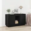 vidaXL Buffet Vidaxl Chêne Noir 102x35x60 Cm En Bois D'ingénierie