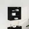vidaXL Armoire Murale Vidaxl Chêne Noir 80x33x80 Cm Bois D'ingénierie