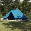 vidaXL Tente Familiale Tipi Bleue Étanche pour 10 Personnes