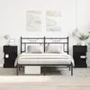 vidaXL Cabinet de chevet avec tiroir 2 pcs Chêne noir 40 x 35 x 65 cm