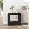 vidaXL Table d'appoint Chêne noir 50 x 26 x 50 cm Bois d'ingénierie