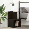 vidaXL Cabinet de chevet Chêne noir 35 x 35 x 55 cm Bois d'ingénierie
