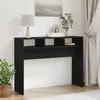 vidaXL Table console Chêne noir 105 x 30 x 80 cm Bois d'ingénierie