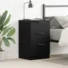 vidaXL Table De Chevet En Chêne Noir Vidaxl - 40x65x65 Cm