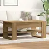 vidaXL Table basse Chêne artisanal 102 x 55 x 45 cm Bois d'ingénierie