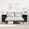 vidaXL Cabinet de chevet avec tiroir 2 pcs Chêne noir 40 x 35 x 65 cm