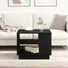 Table Basse En Chêne Noir 55x55x42 Cm En Bois D'ingénierie