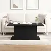vidaXL Table basse - Chêne noir - 102x555x40 cm - Bois massif - Finition mate