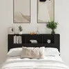 vidaXL Cabinet de Tête de Lit Chêne noir Bois d'ingénierie