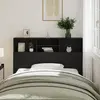 vidaXL Cabinet de Tête de Lit Chêne noir 140 x 19 x 103,5 cm