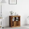 vidaXL Buffet Vidaxl Avec Lumières Led En Bois Ancien 60x37x67 Cm