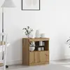 vidaXL Buffet Vidaxl Avec Lumières Led Chêne Artisan 60x37x67 Cm