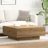 vidaXL Table basse Chêne artisanal 80x80x31 cm Bois d ingénierie
