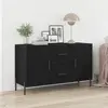 vidaXL Buffet Vidaxl Noir Chêne 100x36x60 Cm Bois D'ingénierie