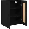 vidaXL Meuble mural Chêne noir 69,5 x 34 x 90 cm Bois d'ingénierie