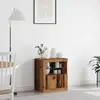 vidaXL Buffet Vidaxl Avec Lumières Led En Vieux Bois 60,5x37x67 Cm