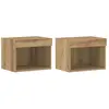 vidaXL Ensemble meuble TV 2 pcs Chêne artisanal 40 x 30 x 30 cm