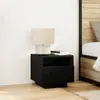 vidaXL Cabinet de chevet Chêne noir 40 x 39 x 37 cm Bois d'ingénierie