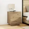 vidaXL Cabinet de chevet avec tiroir Chêne artisanal 45 x 40 x 55 cm