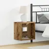 vidaXL Étagère flottante avec lumière LED avec étagère 2 pcs Marron