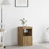 vidaXL Buffet Vidaxl Avec Lumières Led Chêne Artisan 41x37x67 Cm