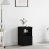 vidaXL Buffet Vidaxl Avec Éclairage Led Chêne Noir 41x37x67 Cm