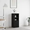 vidaXL Buffet Vidaxl Avec Lumières Led Chêne Noir 41x37x100 Cm