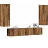 vidaXL Meubles TV muraux 4 pcs vieux bois bois d'ingénierie