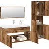 vidaXL Ensemble de meubles salle de bain 4 pcs bois d'ingénierie
