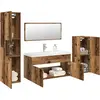 vidaXL Ensemble de meubles salle de bain 5 pcs bois d'ingénierie