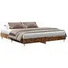 vidaXL Cadre de lit sans matelas vieux bois 200x200 cm bois ingénierie