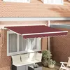 vidaXL Toile de rechange pour auvent Bordeaux 330 x 195 cm Polyester