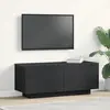 vidaXL Meuble Tv Vidaxl Chêne Noir 100x35x40 Cm En Bois D'ingénierie