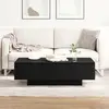 vidaXL Table Basse Vidaxl Chêne Noir 100x30x36,5 Cm Bois D'ingénierie