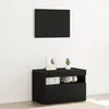 vidaXL Meuble TV Chêne noir 60 x 35 x 40 cm Bois d'ingénierie