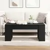 vidaXL Vidaxl Table Basse Chêne Noir 102x55x42 Cm Bois D'ingénierie