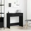 vidaXL Bureau Vidaxl Noir En Chêne 80x40x75 Cm En Bois D'ingénierie